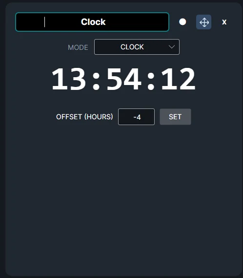 Clock controls