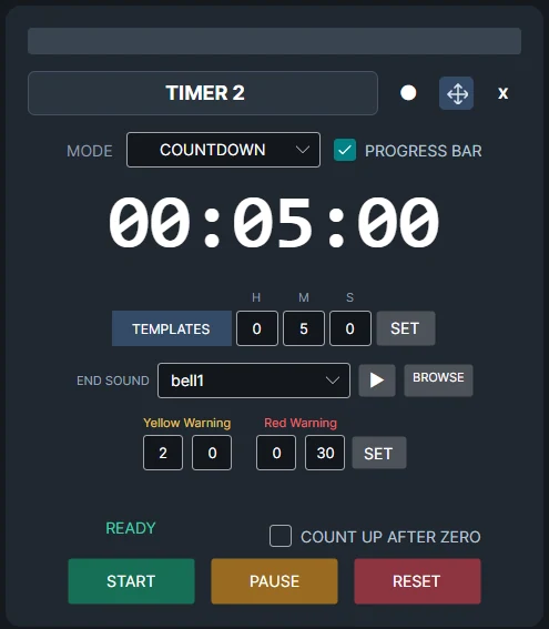 Countdown controls