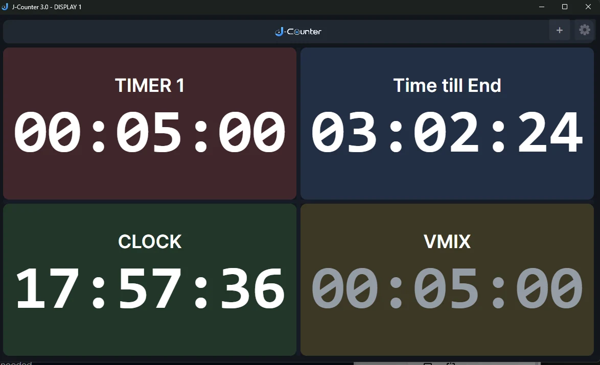 J-Counter multiple timer display